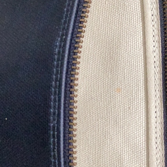 Madewell Coated Canvas Pouch Clutch Floral Zip Top Tassel - Picture 5 of 8